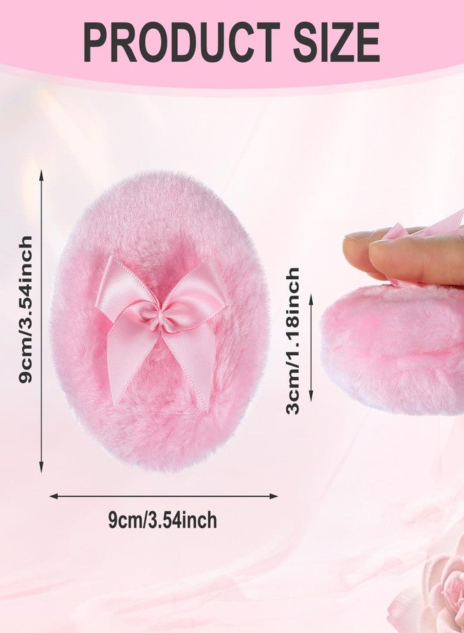 Larrel Makeup Puff, 2 Pcs Washable Reusable Pressed Puff Soft Comfortable Body Dusting Puffs Cushion Applicator Makeup Beauty Tools for Women Girls(Pink, White) - Image 2